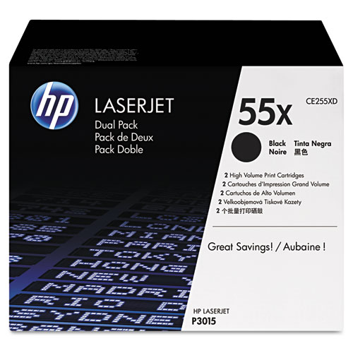 HP 55XD High Yield Toner Value Pack